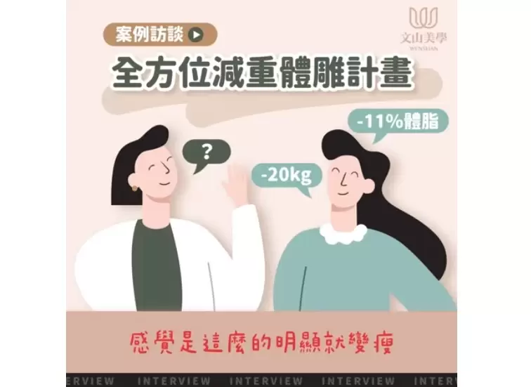 -20公斤 -11%體脂 全方位減重體雕計畫案例訪談