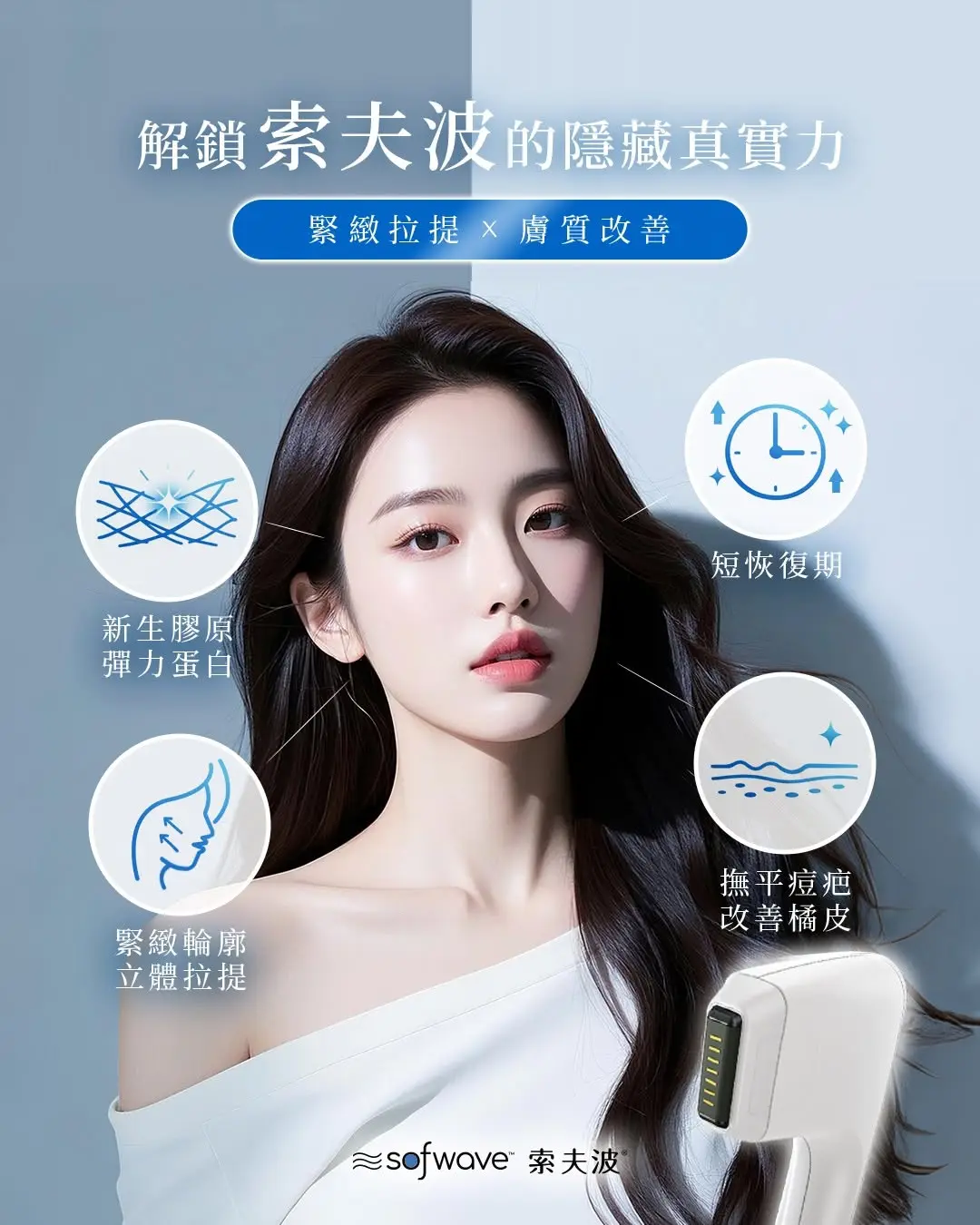 Sofwave索夫波│連難纏的痘疤和橘皮都能優雅擊退